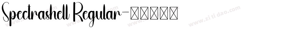 Spectrashell Regular字体转换
